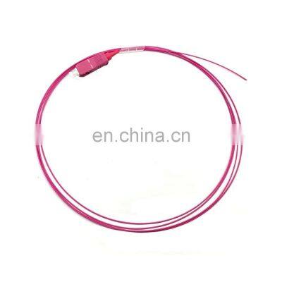 SC Multi mode 0.9mm OM4 FTTH Fiber Optic Pigtail PVC LSZH 1.5 meters Fiber Patchcord