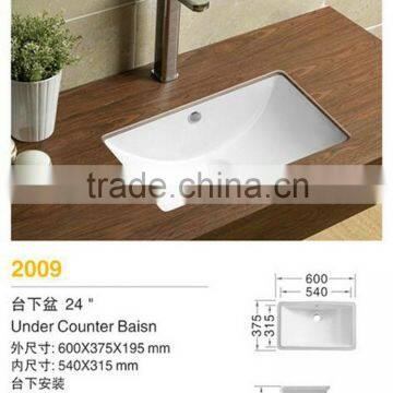 China low price products antique handmade ceramic sinks