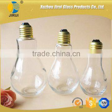 Lamp Shape Decorative Glass Bottle