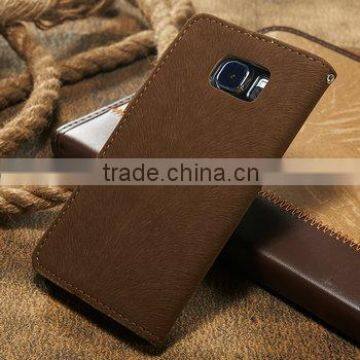 2015 Wholesale New Product for Samsung Galaxy s6 Case ,retro Style Wallet Case for Galaxy S6,for Samsung Galaxy s6 Flip Case