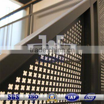 stair edge protection with perforated metal