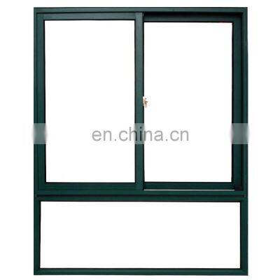 Aluminium sliding window system with aluminum window frame parts