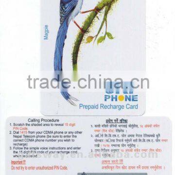 high quality promotions paper scratch cards manufacturer