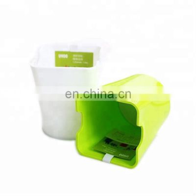 3 color multifunction office Desk Pencil Holder green plant nursery plastic flower pot