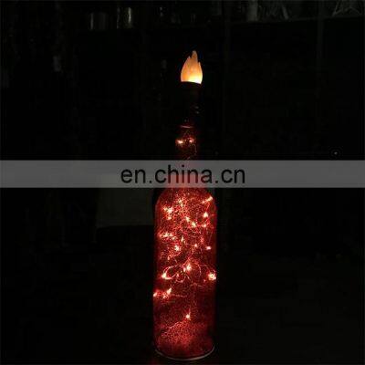 LED decoration living room lighting type battery wine cork bottle lights  copper wire bottle stopper fairy string light