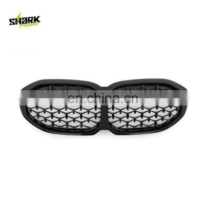 Front Grille For Bmw F40 1 Series Diamond Front Grille chrome/gloss black