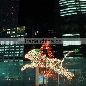 Festival decorative 3d led motif light animals