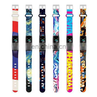 2021 Фитнес-трекер для измерения пульса, давления и температуры тела, реloj BT, смарт-браслет для детей под Android, смарт-часы