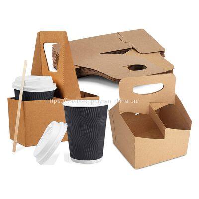 Cheap Price Disposable Paper Cup Carrier manufacturers Paper Coffee Cup Holders