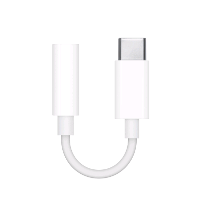 White digital Usb c to 3.5mm usb type c adapter converter