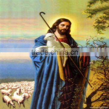 PP PET 3D lenticular wall decorated picture of religious painting