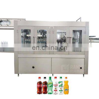 Automatic plastic bottle carbonated drink filling machine production line