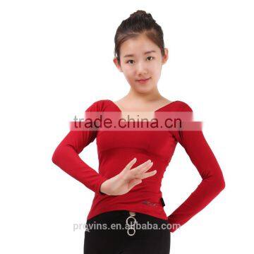 9422 Long Sleeve Dance Tops, Ballet Wrap Top, Dance Top