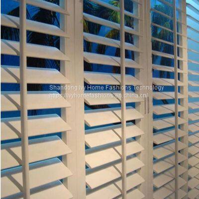 PVC Plantation Window Folding Louver Shutters Simple Style Louvers Vinyl Shutters photo-5