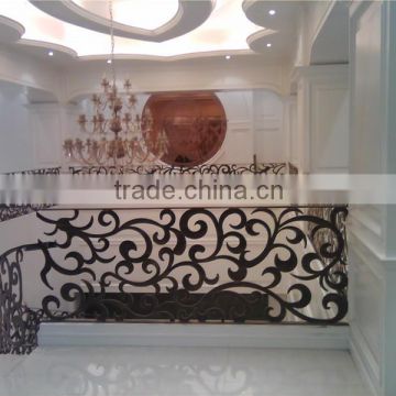 Decorative Interior Security Metal Balustrade Staircase