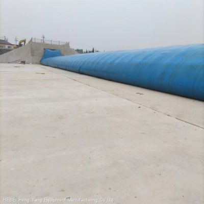 inflatable rubber dam is stable to control the upstream water level.