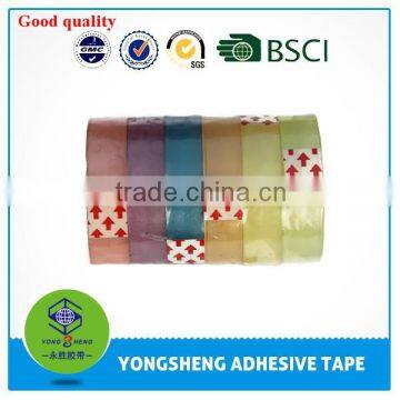 2015 hot selling colorful personalized BOPP stationery tape BOPP transparent tape