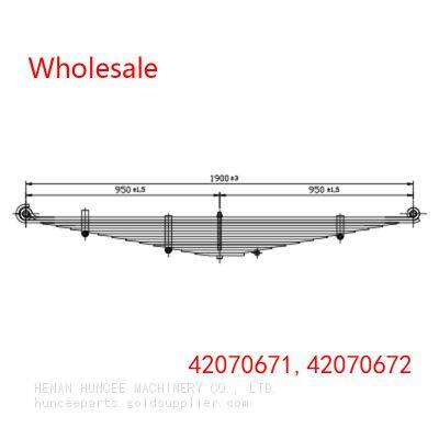 42070671, 42070672, 4207 0671 UB 5014-04 Heavy Duty Vehicle Front Leaf Spring Wholesale for IVECO photo-2