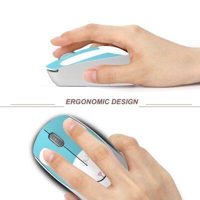 2023 Office Product FV-T100 Animal Cartoon Wireless Mouse Silent Charging Portable Hyperspeed Mouse photo-4