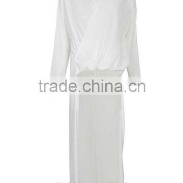 2015 China Manufacturer Customized Ladies Maxi Length Drape Front Shirt photo-3