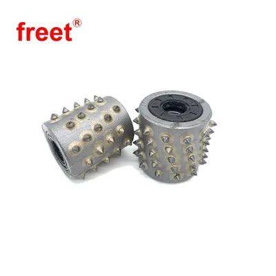 Litchi Surface Diamond Bush Hammer Rollers Tooling for Concrete Stone Coatings Removal