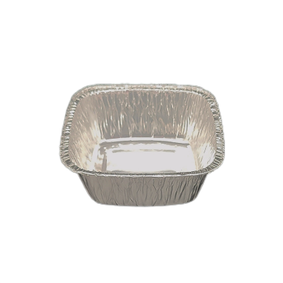 250ml Square Aluminum Foil Container Disposable Food Grade Foil Tray for Baking Roasting Takeaway photo-3