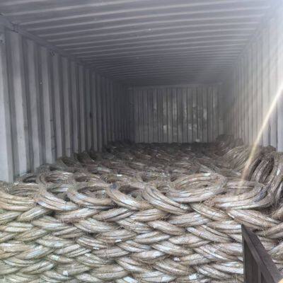 Alambre de amarre galvanizado de 2.5 mm con 99% de pureza de zinc para refuerzo de hormigón