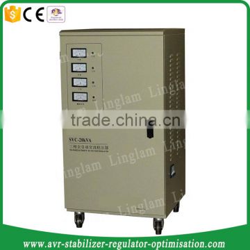 svc 3 phase 380v 220v 20kva 20kw servo motor stabilizer