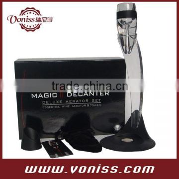 Updated Deluxe Magic wine aerator decanter set, #1 Rated By the Wine World. Makes Red Wine Taste Better