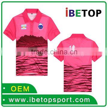 OEM Custom Dry Fit 100% Polyester Man Polo T-shirt