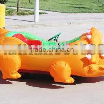 inflatable electric car with cartoon model