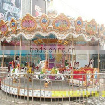 2014 popular luxury carousel merry go round carrousel park game