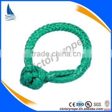 Multi colored UHMWPE rope shakle soft shackle for winches