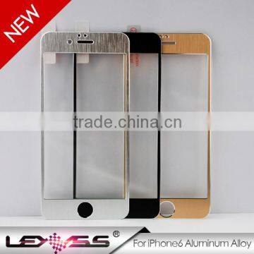 Full Coverage Anti-scratch Titanium Alloy Color Tempered Glass Screen Protector for Iphone 6 photo-3