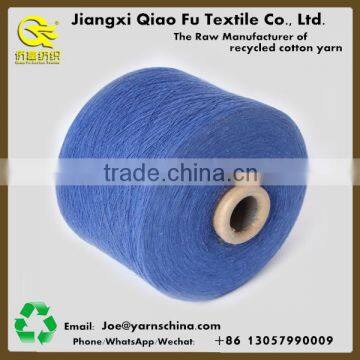 Ne6s/1 recycled cotton yarn for construction site use gloves