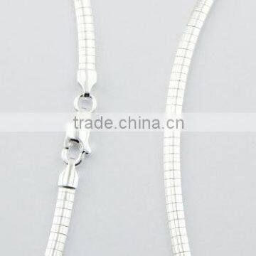 Gauge 2mm Sterling Silver Omega Necklace Chain