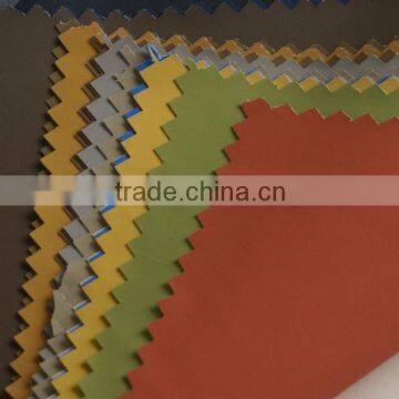 100%polyester pongee pu nubuck fabric