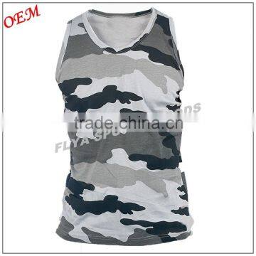 Super Ribbed Military Muscle Bodybuilding Tank Top, Gym Stringer Vest Mens Camo Singlet Quality Choice photo-3