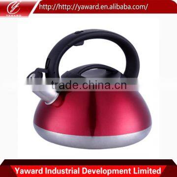 Stainless Steel Cookware Whistling Tea Kettle With Colorful Painting