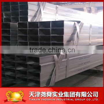 Z100 galvanized rectangle steel tube hollow section manufacture low price