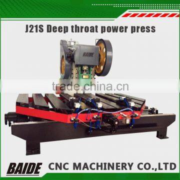 J21S Deep throat Power press with fixed bed pneumatic power press