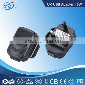 Wall mounted USB Adapter/Power supply GS /CE/SAA/PSE/FCC/UL/CUL approval