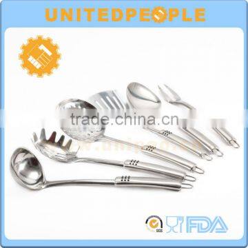 Non-Slip Handle 6 Piece Stainless Steel Kitchen Utensil Set