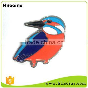 Manufacturer Hotselling Cute Woodpecker Metal Pin Badge