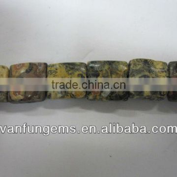 Yellow Leopard Skin Jasper square shape