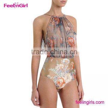 New Fashion Women Patchwork High Waist Bikini Set