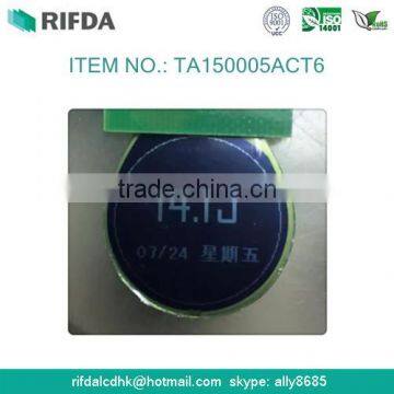 Round lcd watch display