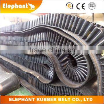 Wave Sidewall Conveyor Belt/Steeply Inclination Rubber Belt for Cannelite