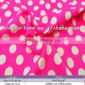 Super smooth 85% nylon 15%lycra bikini ,beachwear fabric with high quality