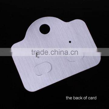 Special Craft Brushed Silver Earring Card Artistic Display photo-4